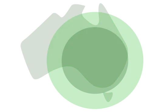 Simple Australia shape graphic