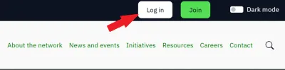 login button location on screen
